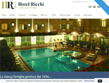 Tablet Screenshot of hotelricchi.it